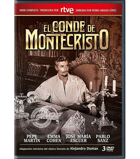 DVD EL CONDE DE MONTECRISTO LA SERIE COMPLETA