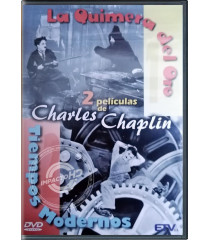 DVD - 2 PELÍCULAS DE CHARLES CHAPLIN (TIEMPOS MODERNOS/LA QUIMERA DEL ORO) - USADO