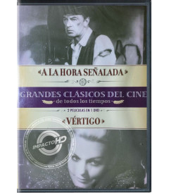 DVD - GRANDES CLÁSICOS DEL CINE (A LA HORA SEÑALADA Y VÉRTIGO) - USADO