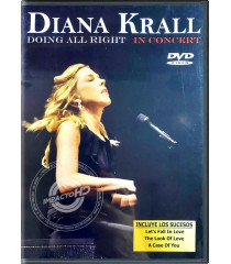 DVD - DIANA KRALL (DOING ALLRIGHT EN CONCIERTO) - USADO
