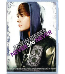 DVD - JUSTIN BIEBER (NUNCA DIGAS NUNCA) - USADO