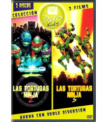 DVD - LAS TORTUGAS NINJAS 2 y 3 (PRESENTACION DOBLE)